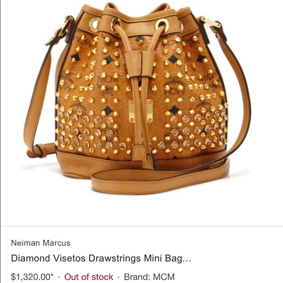 💚🔥 MCM Bucket Bag w/Studs 💫 - Picture 2 of 12